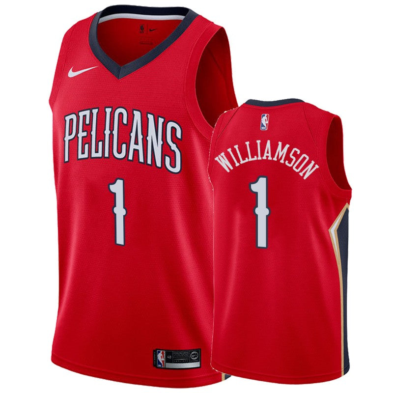 Willamson New Orleans Pelicans red jersey