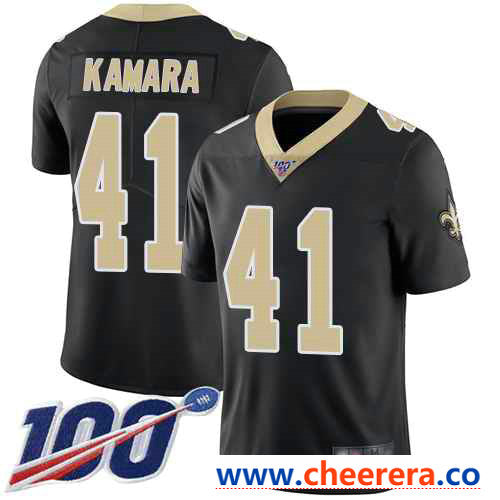 Alvin Kamara New Orleans Saints black Vapor jersey