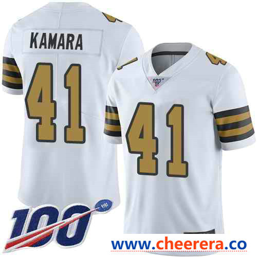 Alvin Kamara New Orleans Saints white Limited jersey