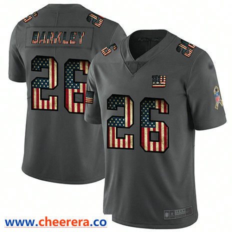 Saquon Barkley Carbon New York Giants black Limited jersey