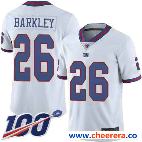 Saquon Barkley New York Giants white Limited jersey
