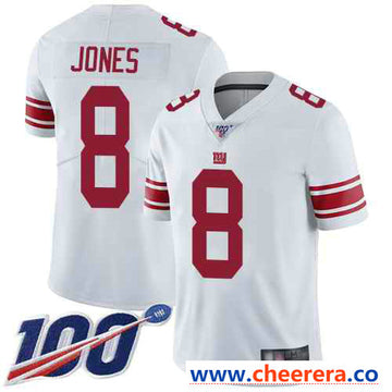 Daniel Jones New York Giants white Vapor jersey