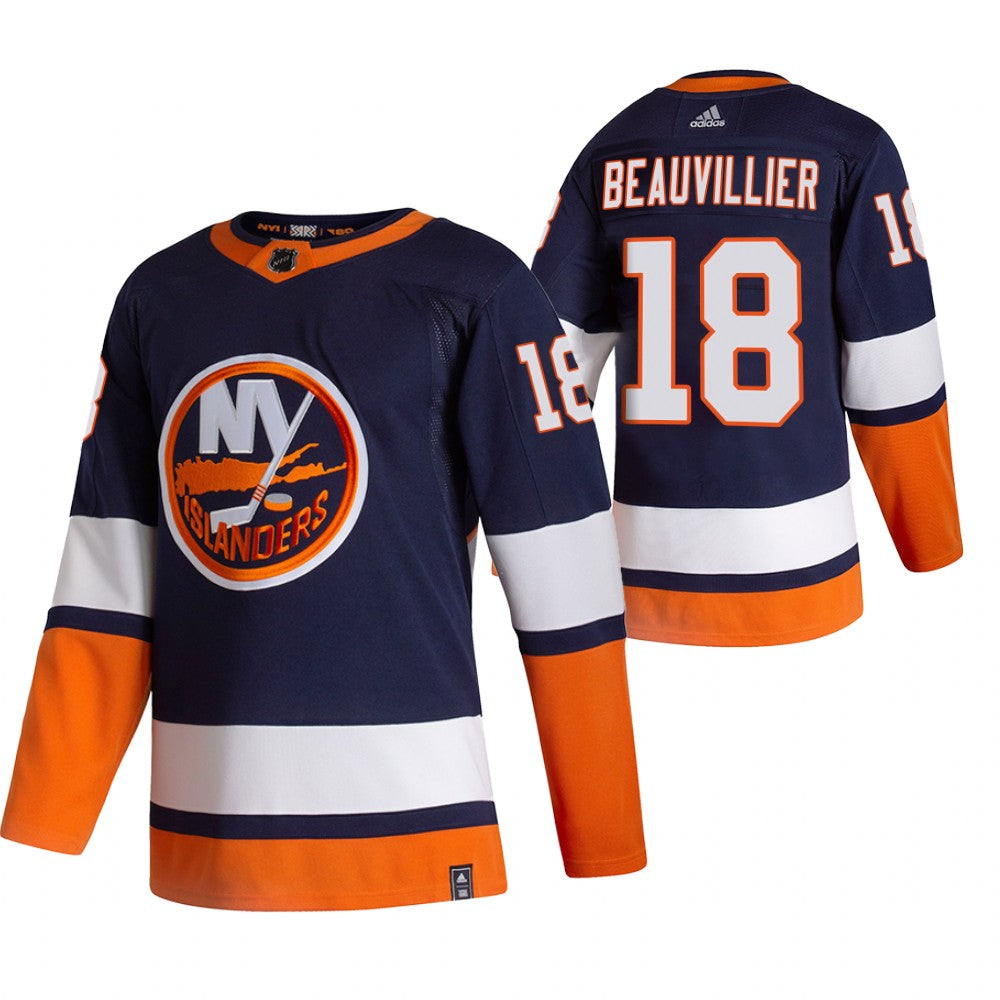 Anthony Beauvillier New York Islanders navy Reverse Retro jersey