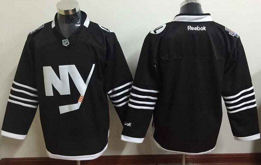 Custom New York Islanders black Alternate jersey