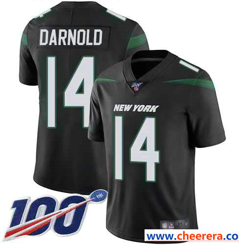 Sam Darnold New York Jets black Vapor jersey