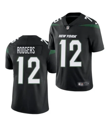 Aaron Rodgers New York Jets black jersey