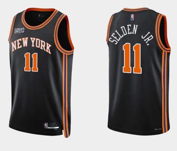 Wayne Selden Jr New York Knicks black jersey