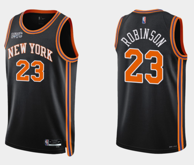 Mitchell Robinson New York Knicks black jersey