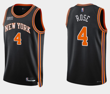Derrick Rose New York Knicks black jersey