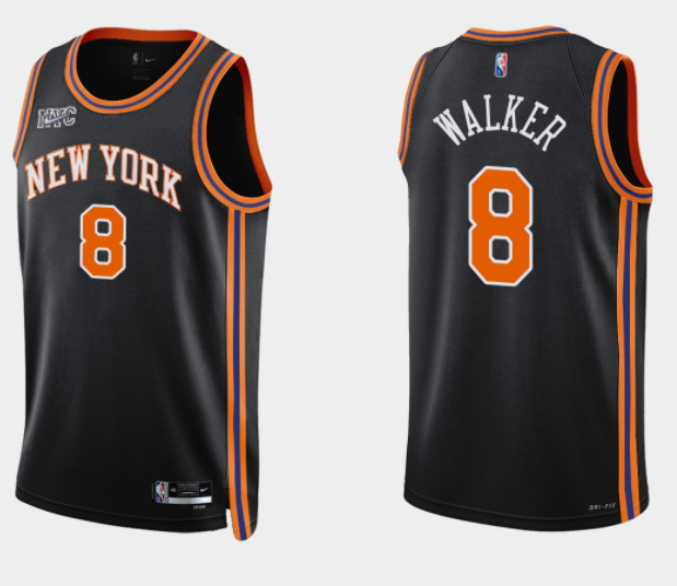 Kemba Walker New York Knicks black jersey