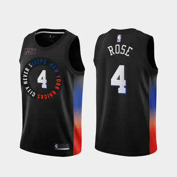 Rose New York Knicks black jersey