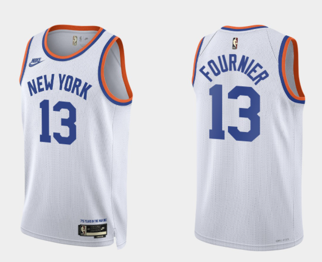 Evan Fournier New York Knicks white Classic jersey