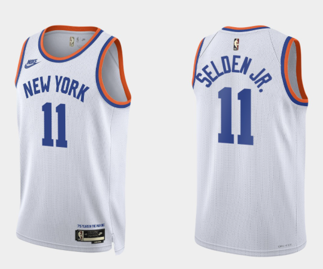 Wayne Selden Jr New York Knicks white Classic jersey