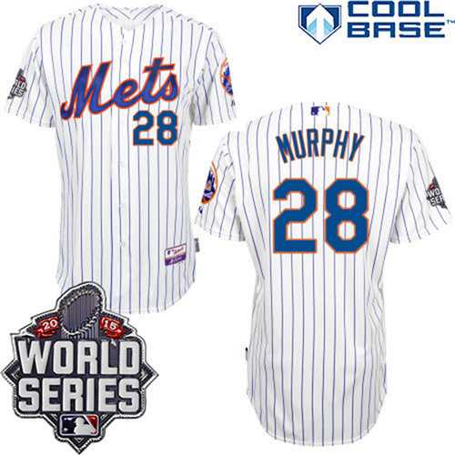Daniel Murphy New York Mets white Home jersey