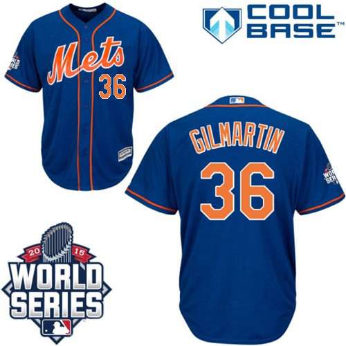 Sean Gilmartin Lternate New York Mets royal jersey