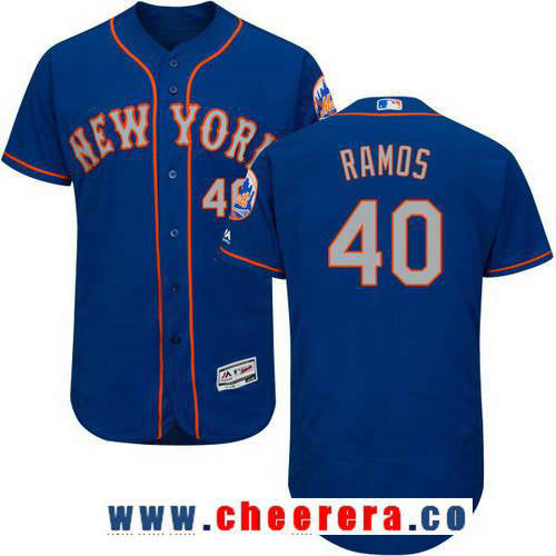 A. J. Ramos New York Mets blue jersey