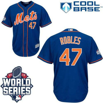 Hansel Robles New York Mets blue Authentic jersey