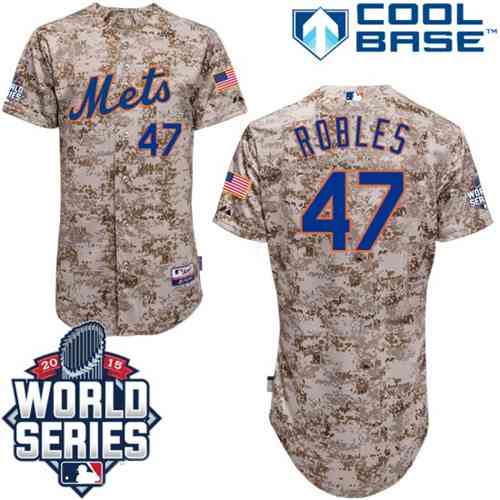 Hansel Robles New York Mets camo Authentic jersey