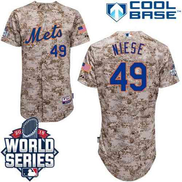 Jon Niese New York Mets camo Authentic jersey