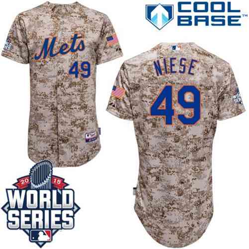 Jon Niese New York Mets camo Authentic jersey