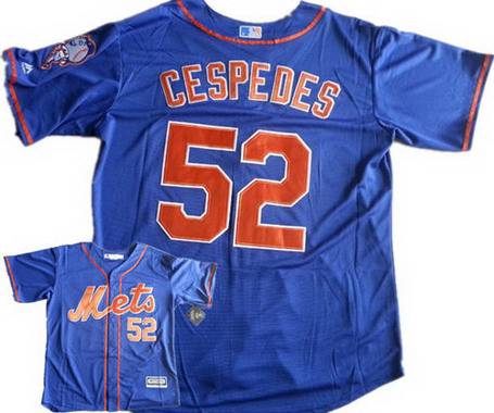 Yoenis Cespedes New York Mets blue Alternate jersey