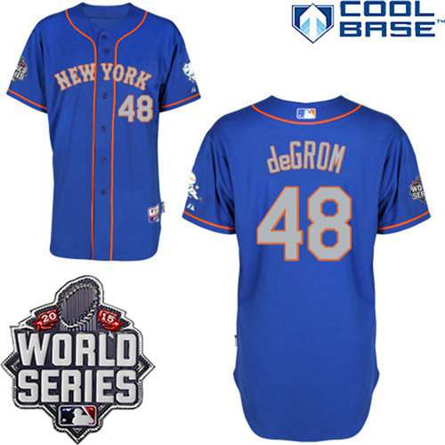 Jacob deGrom New York Mets blue Alternate jersey