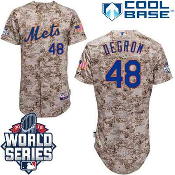 Jacob deGrom New York Mets camo Authentic jersey