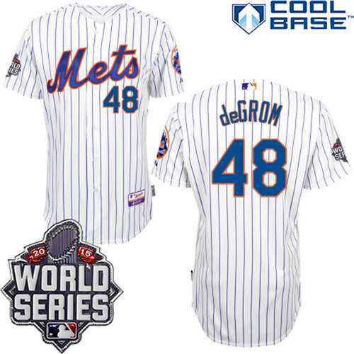 Jacob deGrom New York Mets white Authentic jersey