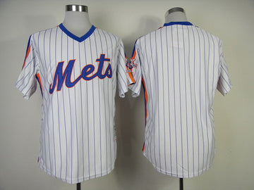 Custom New York Mets white Throwback jersey