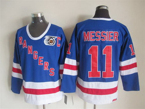 Mark Messier New York Rangers blue Throwback jersey