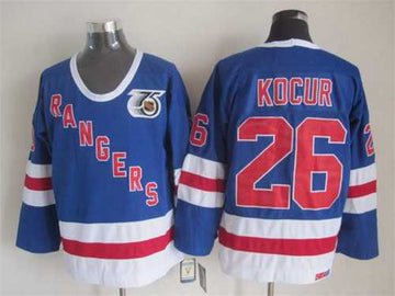 Joey Kocur New York Rangers blue Throwback jersey