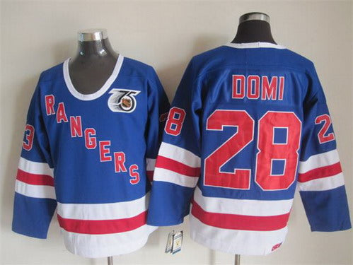 Tie Domi New York Rangers blue Throwback jersey