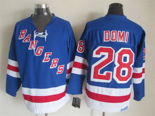 Tie Domi New York Rangers blue Throwback jersey