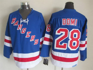 Tie Domi New York Rangers blue Throwback jersey
