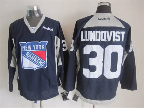 Henrik Lundqvist New York Rangers navy jersey