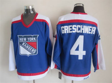 Ron Greschner New York Rangers blue Throwback jersey