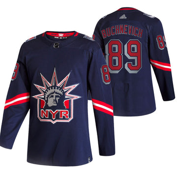 Pavel Buchnevich New York Rangers navy Reverse Retro jersey