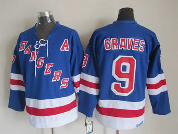Adam Graves New York Rangers blue Throwback jersey