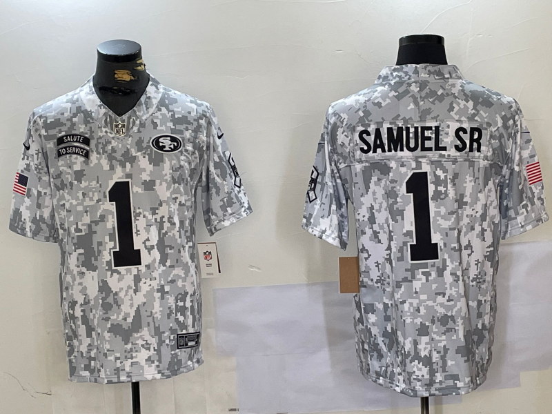 Nike San Francisco 49ers camo Salute To Service jersey