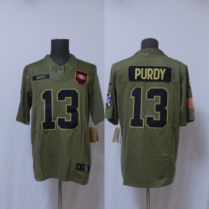 Nike San Francisco 49ers olive Salute To Service jersey