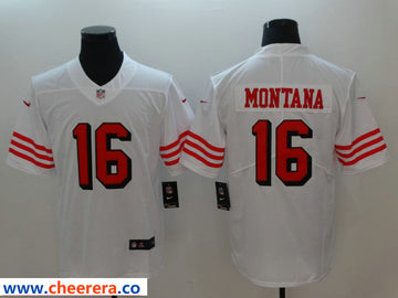Nike Joe Montana San Francisco 49ers white Vapor jersey