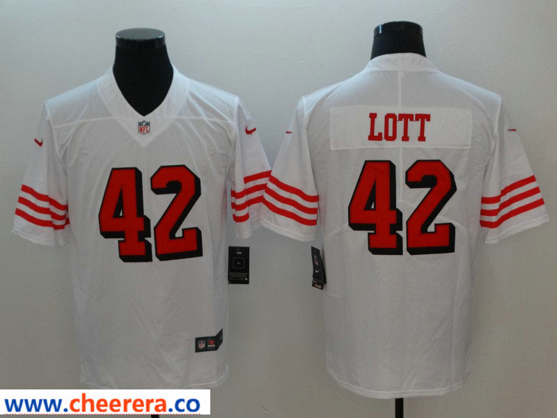 Nike Ronnie Lott San Francisco 49ers white Color Rush jersey