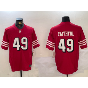 Nike San Francisco 49ers red Vapor jersey