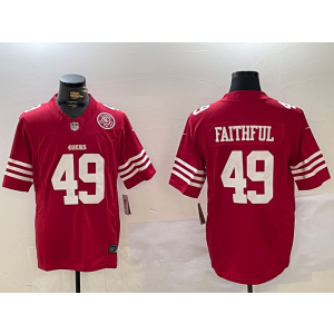 Nike San Francisco 49ers red Vapor jersey