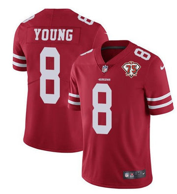 Nike San Francisco 49ers red Vapor jersey
