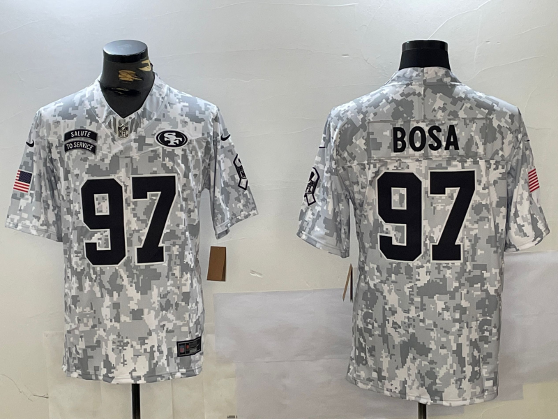 Nike San Francisco 49ers camo Salute To Service jersey