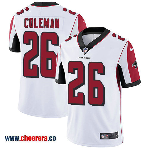 Nike Tevin Coleman Atlanta Falcons white Vapor jersey