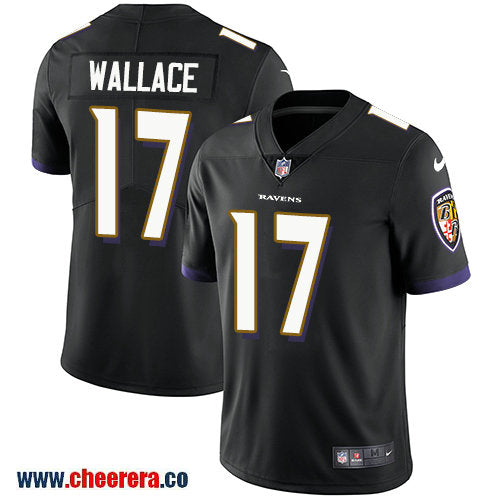 Nike Mike Wallace Baltimore Ravens black Vapor jersey