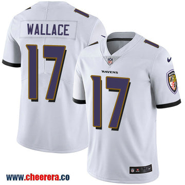 Nike Mike Wallace Baltimore Ravens white Vapor jersey