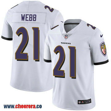 Nike Lardarius Webb Baltimore Ravens white Vapor jersey